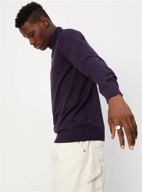 Buy Men Knitted Turtle Neck Sweater Online at just Rs. 1049.0 ...