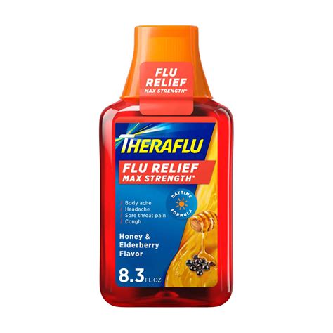 Buy Theraflu Flu Relief Max Strength Daytime Formula Liquid Medicine ...