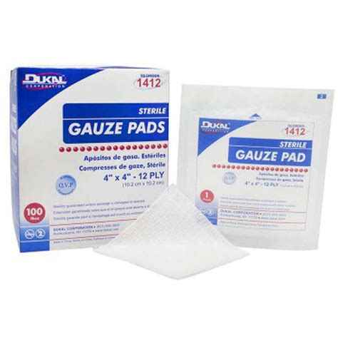 Gauze Pad, 12-ply, 4in x 4in | Bound Tree