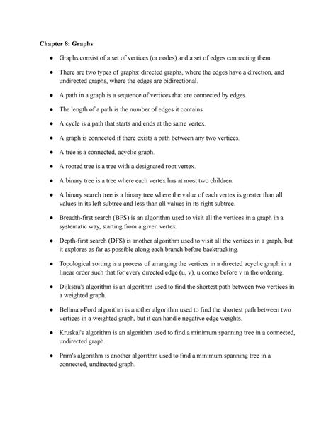CS 173 Chapter 8 - CS 173 Notes for Ch 8 - Chapter 8: Graphs Graphs ...