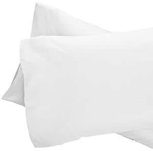 Buy Linenovation Cotton 300 TC Pillow Cover, King - 20 x 36 Inch, White ...