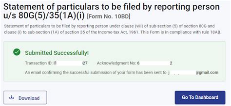 How to File Form 10BD Online || Donation Return || Statement of Donation