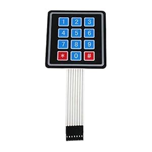 PRAV® New 4 x3 12 Key Matrix Array Membrane Switch Keypad Keyboard for ...
