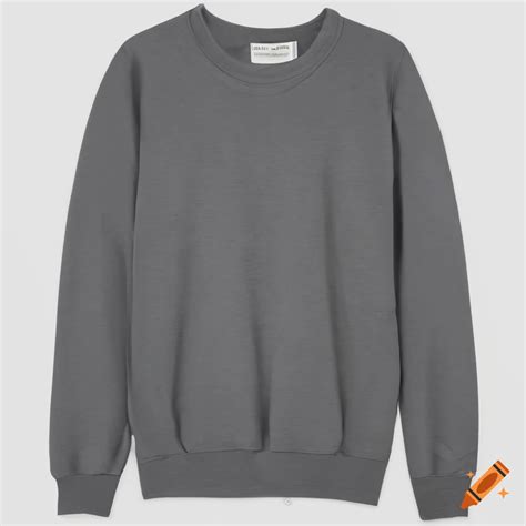 Charcoal grey sweatshirt on Craiyon