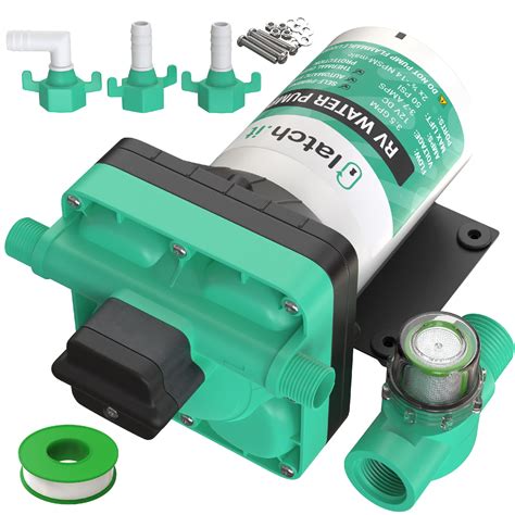 Buy LATCH.IT 12 Volt Water Pump | 3.5 GPM 50 PSI Camper Water Pump ...