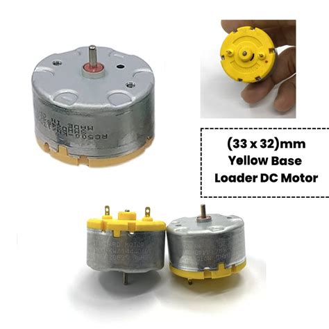Mini Electric Flat Cylinder Motor with Long Shaft | Compact DC Motor ...