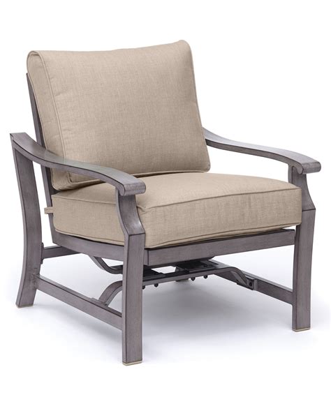 Agio Closeout! Tara Aluminum Outdoor Rocker Chair, Created For Macy's ...
