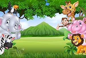 Yeele 5x4ft Photography Background Forests Animals Children Safari ...