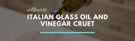 EHOMEA2Z Italian Glass Oil And Vinegar Cruet 16 Oz, Olive Oil Dispenser ...