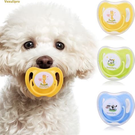 Amazon.com: Vexulipro Vexulipro Dog Pacifiers for Small Dogs 3 PCS ...