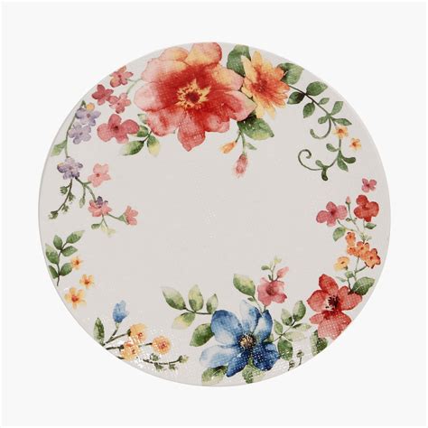 Buy Alora Ceramic Floral Printed Dinner Plate - 27.5cm from Home Centre ...