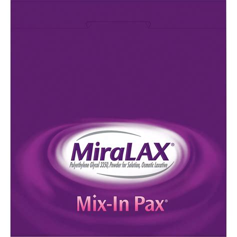 MiraLAX Mix-in Pax Unflavored Powder Packets - Shop Digestion & nausea ...