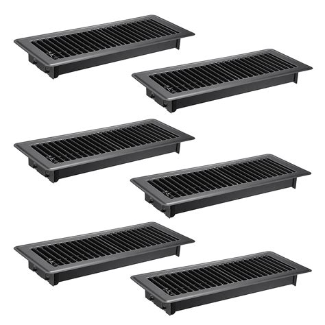 Sumnacon Pack of 6 Floor Vent Covers Metal Floor Register 4 x 12 Inch ...