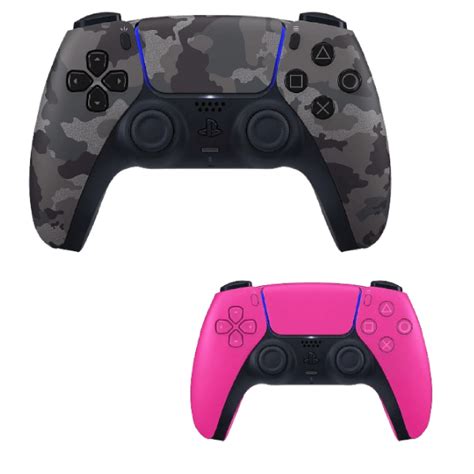 Combo Pack of PS5 Dualsense Controller | Nova Pink & Gray Camouflage