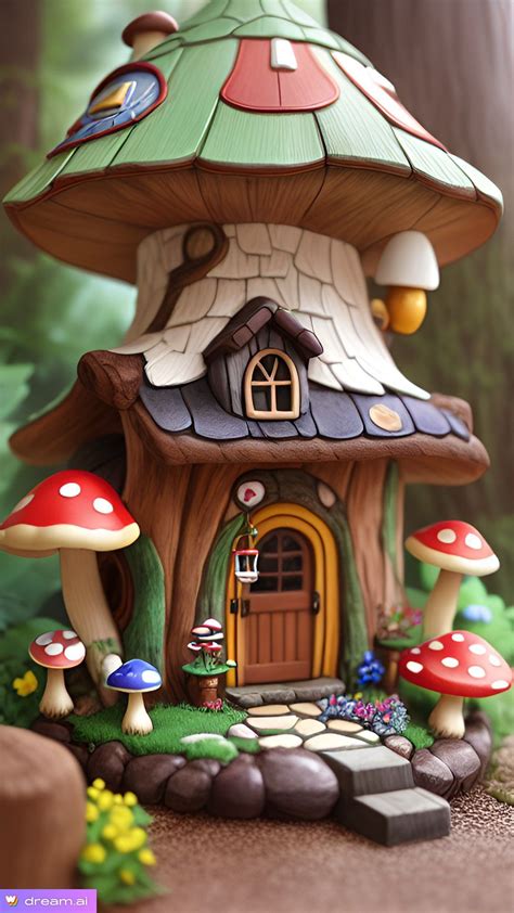 Mushroom house | Decoração com malas, Jardim de fadas, Decoração