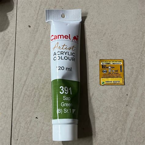 Sap green -120ml Camlin Artist range acrylic colours-8901425018132 ...