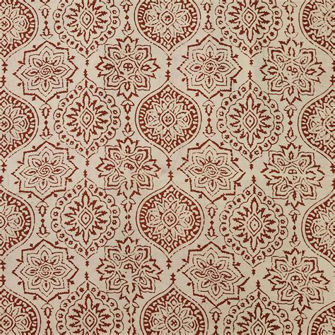 Pure Cotton Vegetable Dyed Ajrak With Cream And Rust Red Mahindi Desig ...