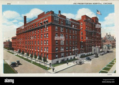 This image shows the Presbyterian Hospital, a significant healthcare ...