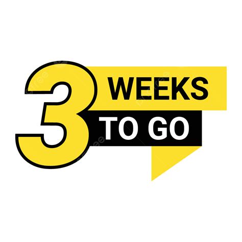 剩下的第 3 週, 號, 还剩几周, 離開去向量圖案素材免費下載，PNG，EPS和AI素材下載 - Pngtree