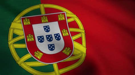 A beautiful satin finish looping flag animation of Portugal. Portugal ...