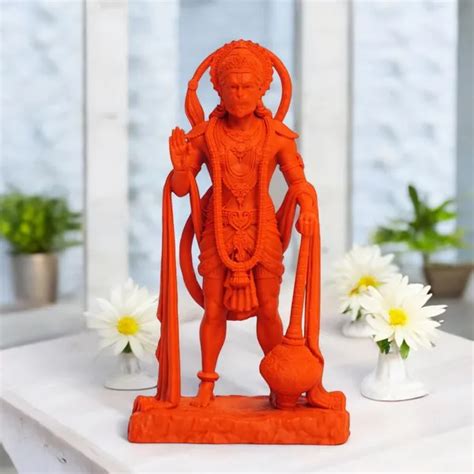 Shopping Uncle Bhagwa King of Sarangpur Lord Hanuman ji Idol Murti for ...