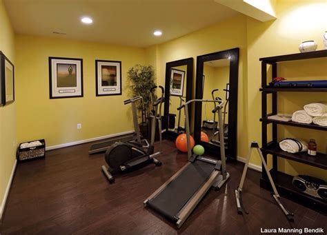 Custom framed mirrors added to a home gym for a nice look | Workout ...