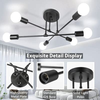 Senhu Sputnik Chandelier Light Fixture Modern India | Ubuy