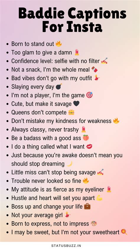 Baddie Captions