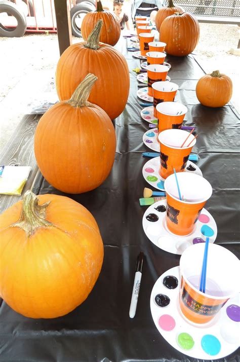 painting pumpkin party