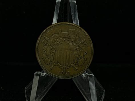 1865 United States Two Cent Piece - Almost Uncirculated #16912 ...