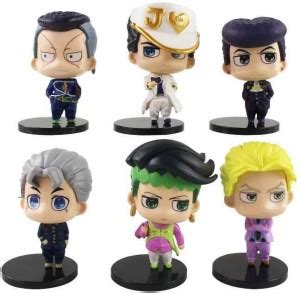 RVM Toys Anime JoJo Bizarre Action Figure Set of 6 Size 7-8CM Toy for ...