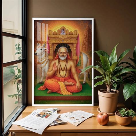 Buy Raghavendra Swamy Portrait Artwork online from Adefex Store