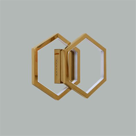 Twin Ties Gold LED Wall Light for Bedroom and Living | Light & Living