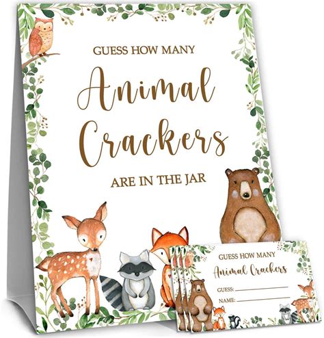 Buy Woodland Guess How Many Animal Crackers Guessing Game, Forest ...