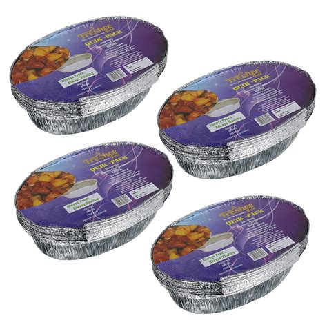 Buy Freshee 10 pcs Extra Strong Aluminium Silver Foil Container 600ml ...