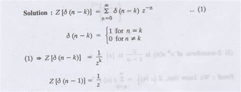 Problems based on Z-transform of some basic functions - Examples