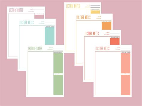 Image result for Course Notes Printable