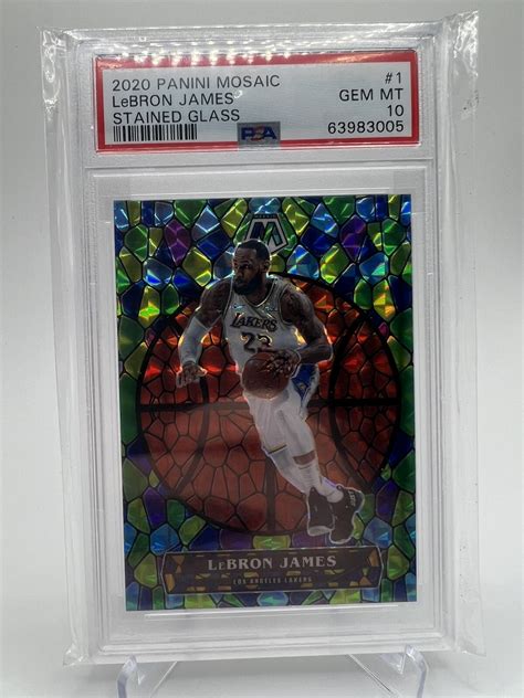 LeBron James 2020 Mosaic #1 Stained Glass /(SSP) PSA 10 Price Guide ...