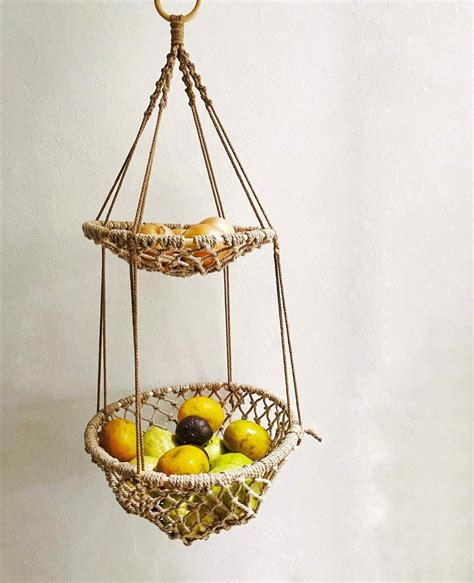 Image result for Macrame Tier Fruit Basket Tutorial