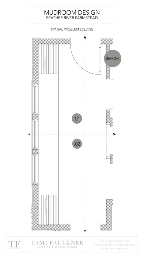 MUDROOM FLOOR PLAN AND INTERIOR ELEVATIONS - SPATIAL PROBLEMS AND ...
