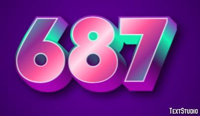 Image result for 687 Text Effect