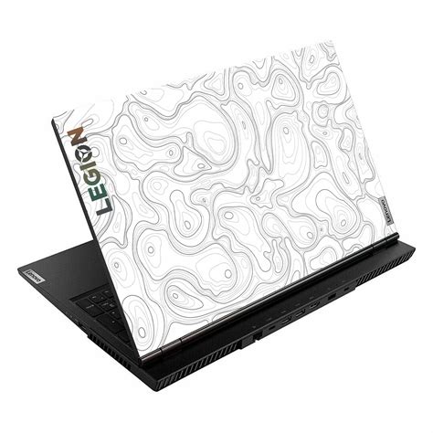 Colourful Topography White Lenovo Legion 5 15ARH05 Laptop Skin ...