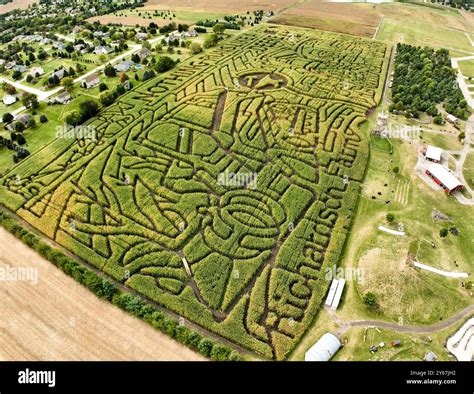 Corn Maze at the Richardson Adventure Farm in Spring Grove, Illinois ...