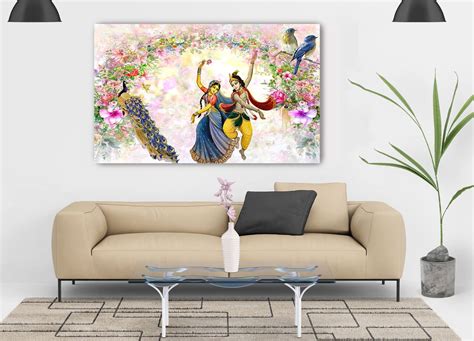 INFINITY INTERIORS | Waterproof Wall Stickers | Radhe Krishna | PVC ...