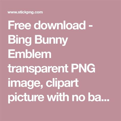Bing Bunny Logo 的图像结果