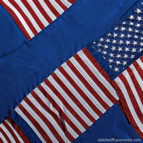 American Flag Blue Color | Stable Diffusion Online