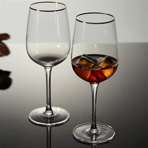 Buy Berkware Set of 6 Wine Glasses - Luxurious and Elegant Long Stem ...
