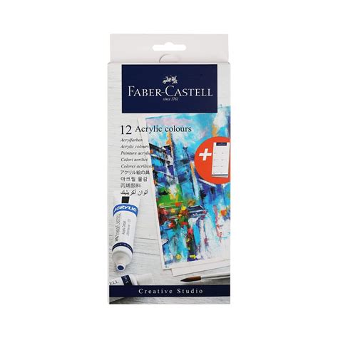 FABER CASTELL, Acrylic Colours | Set of 12. – OXFORD stationers
