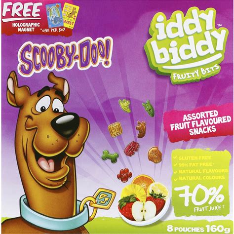 Iddy Biddy Scooby Doo Fruit Snacks 8 Pack | Woolworths