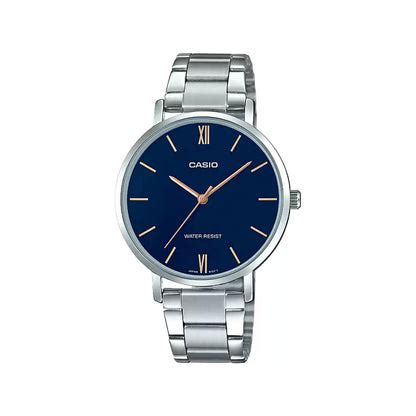 Casio A1623 ENTICER LADIES LTP-VT01D-2BUDF Silver Analog Watch
